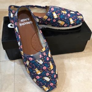 Groove Bags, Floral Cats, 8.5w